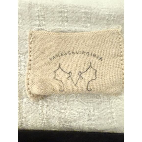 Anthropologie Vanessa Virginia Moineau Bouquet Embroidery Short Sleeve Top 0p XS - Picture 3 of 11